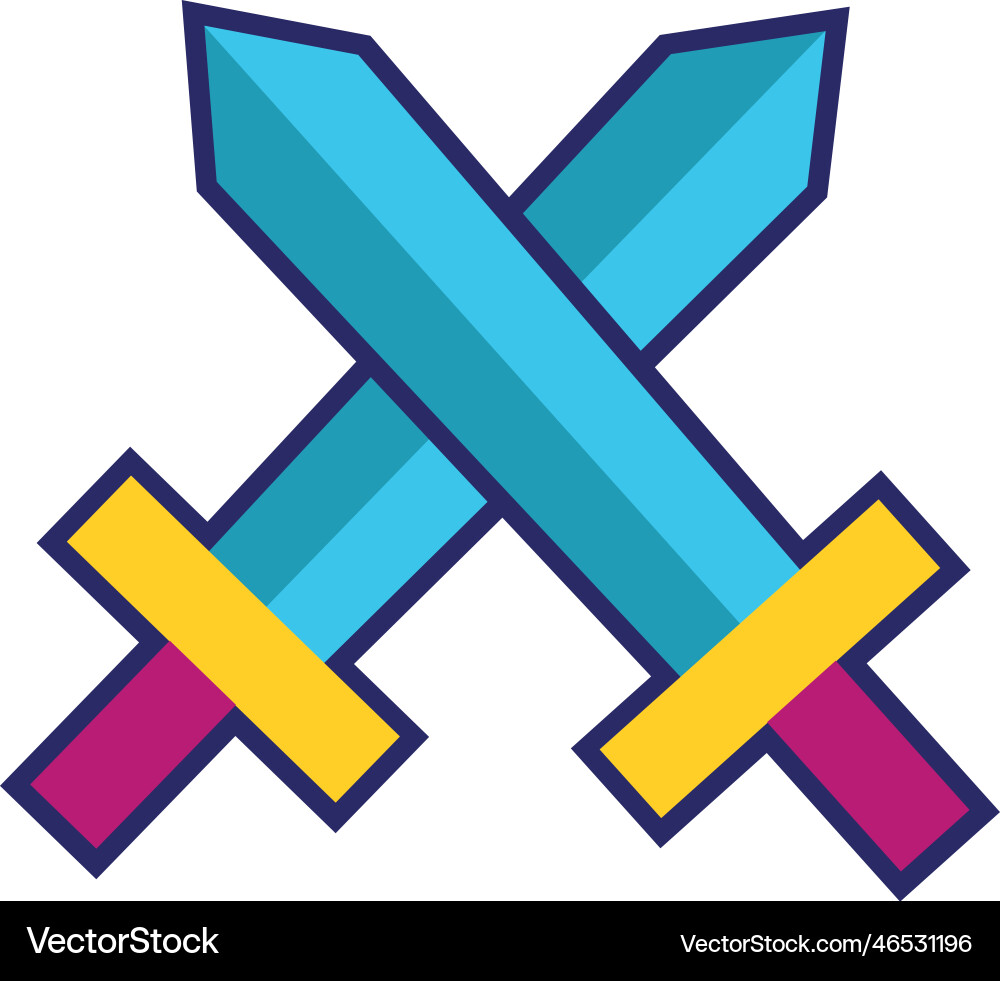 Medieval sword sharp Vector Image