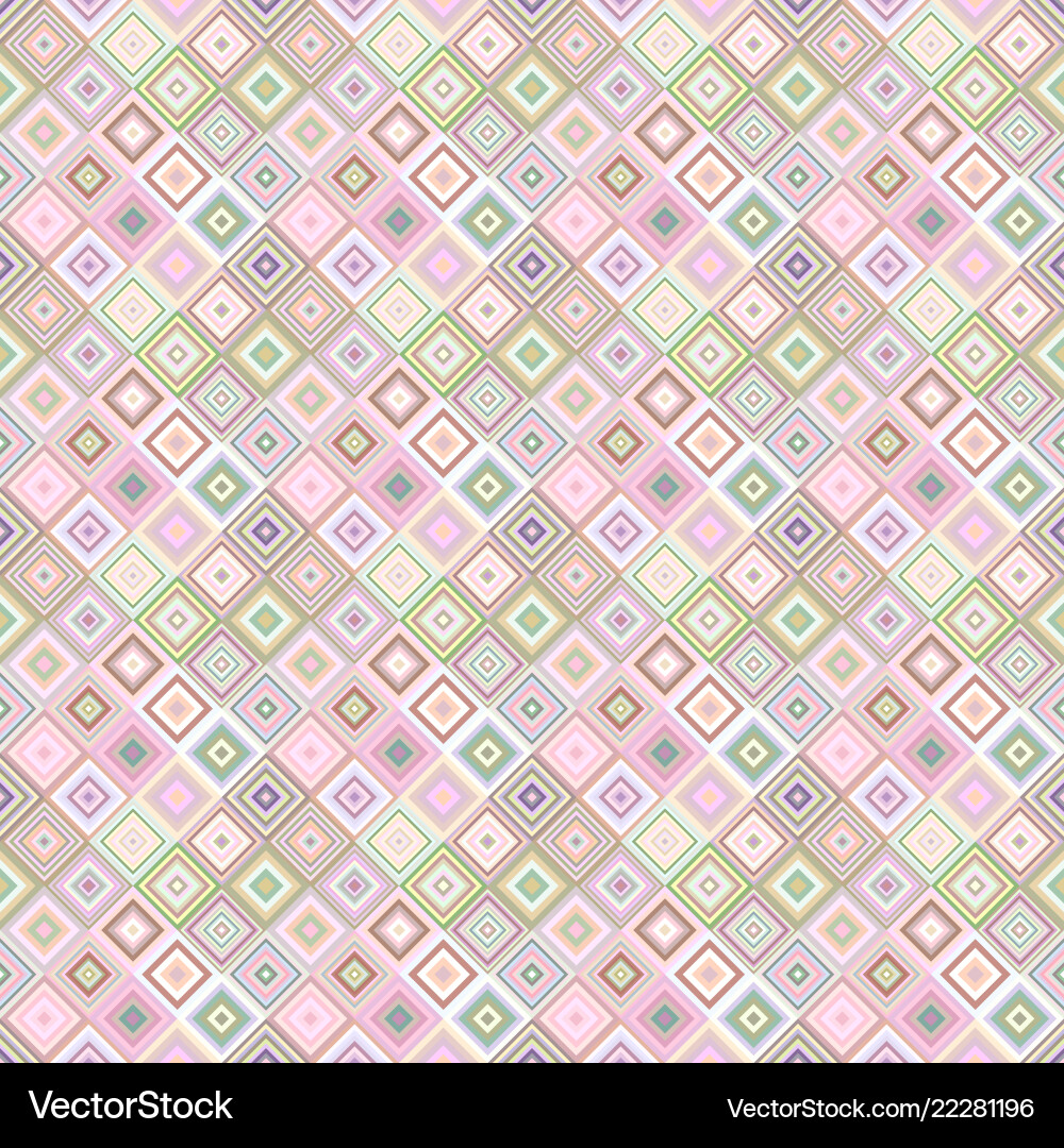 Repeating diagonal square pattern - mosaic tile vector image