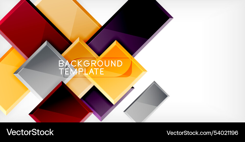 Square shape color abstract geometry Square shape color abstract geometry Vector Image