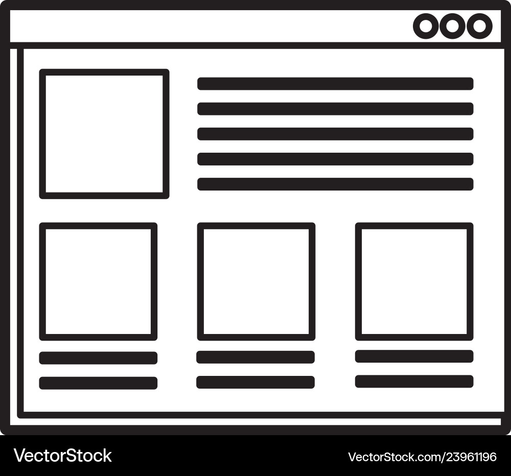 Template webpage with security setup Template webpage with security setup vector image
