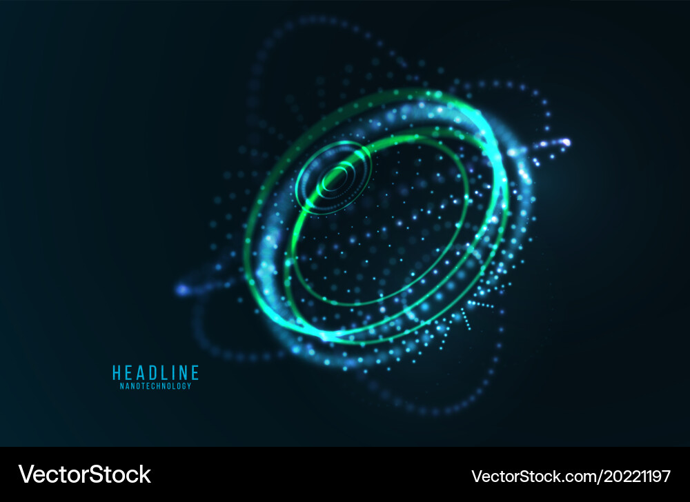 Abstract futuristic object hud element Vector Image