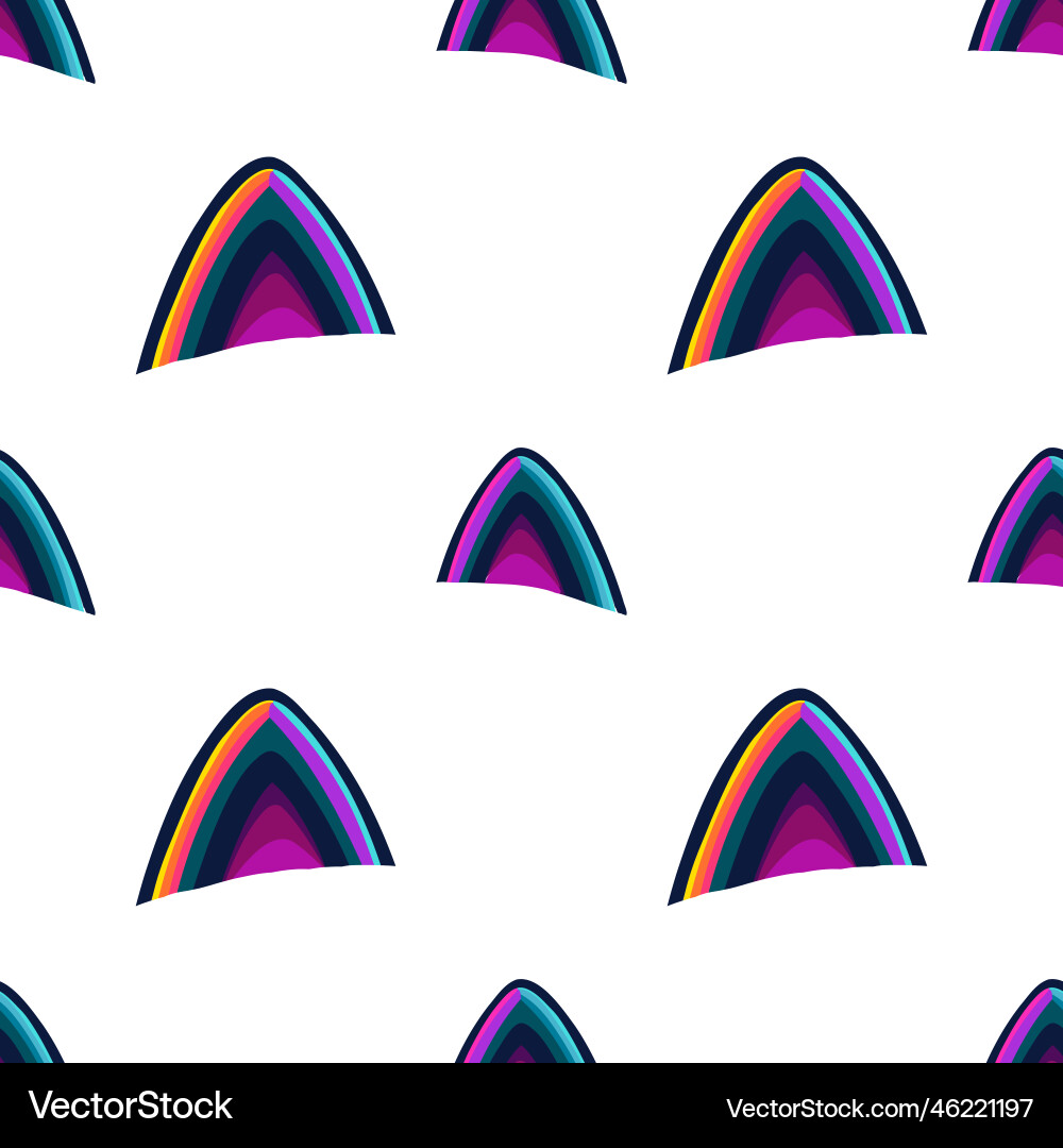 Abstract seamless pattern of colorful cat Abstract seamless pattern of colorful cat vector image