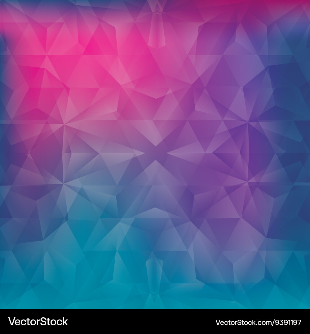 Colorful Low Poly Polygon Background Vector Image
