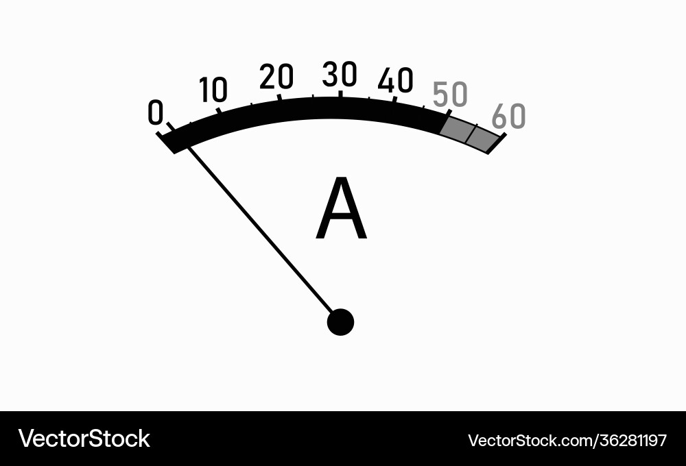 Control and measuring switch device Vector Image