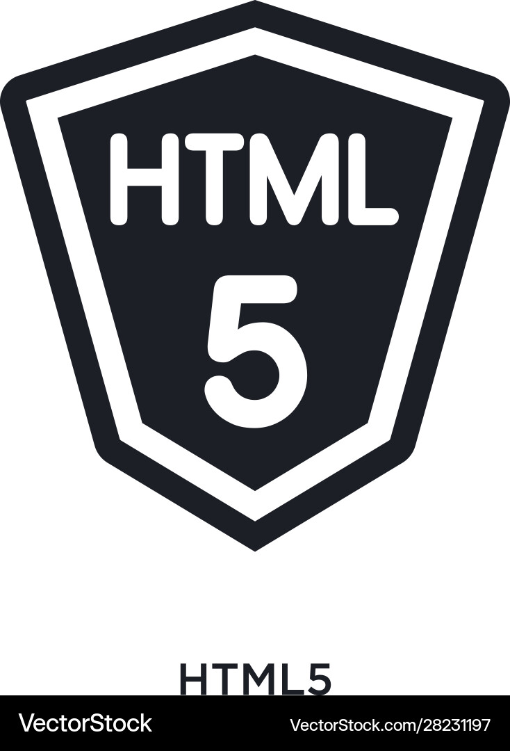 Html5 isolierte Icon einfaches Element aus vektorbild