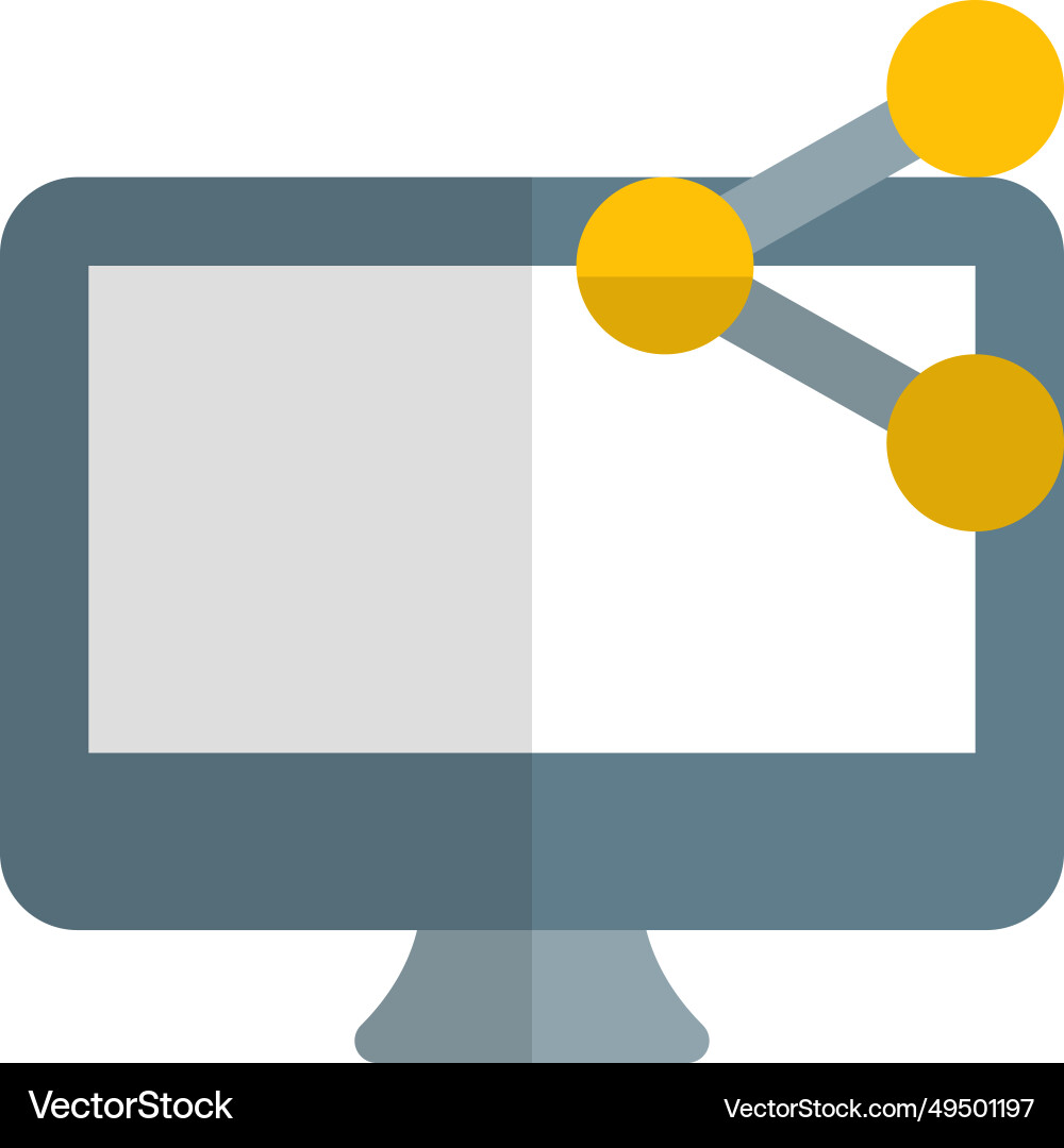 Sharing feature in desktop for sending files Vector Image