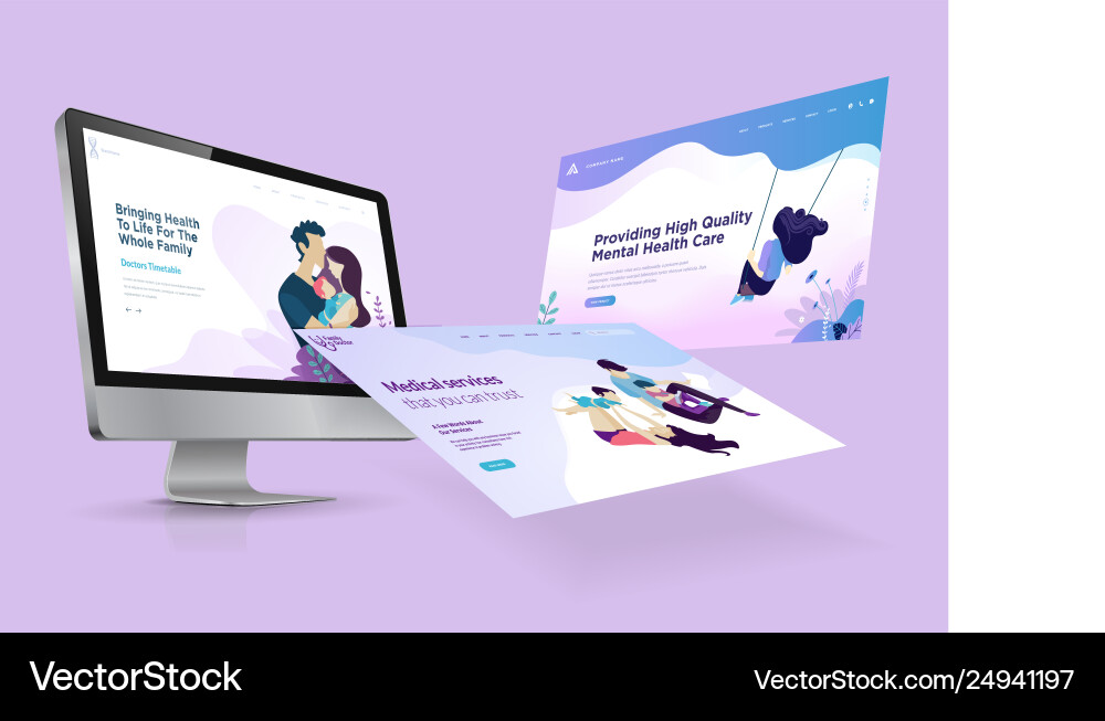 Web design template Web design template vector image