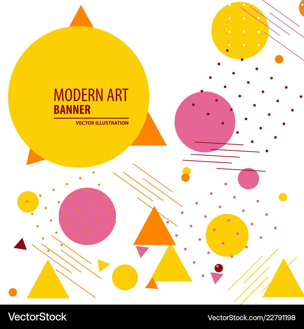 Dynamic Geometric Shapes Background Vector Image