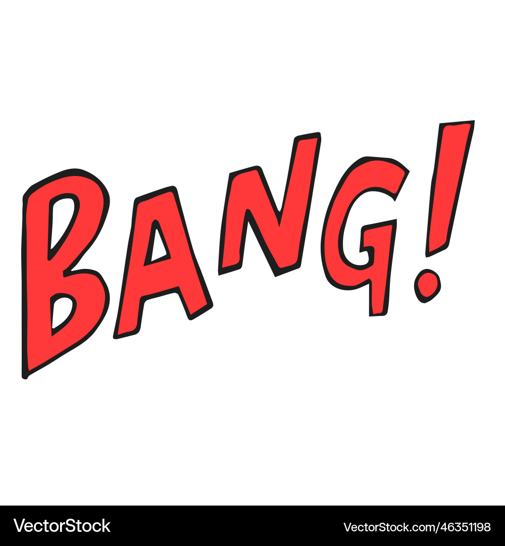 Exploding Bang vector image