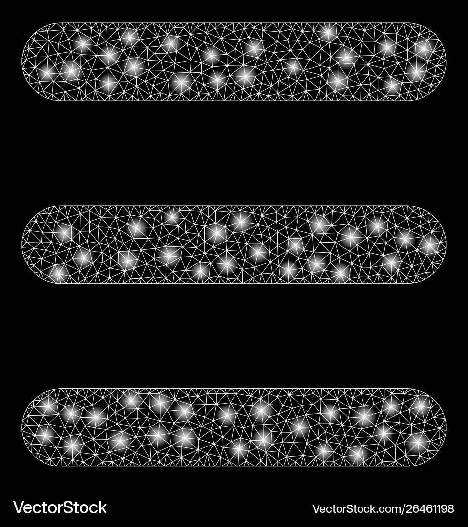 Flare mesh wire frame menu items with spots Vector Image
