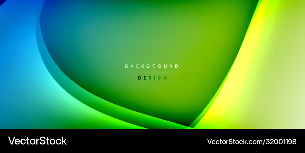 Fluid gradient waves with shadow lines and glowing Fluid gradient waves with shadow lines and glowing Vector Image