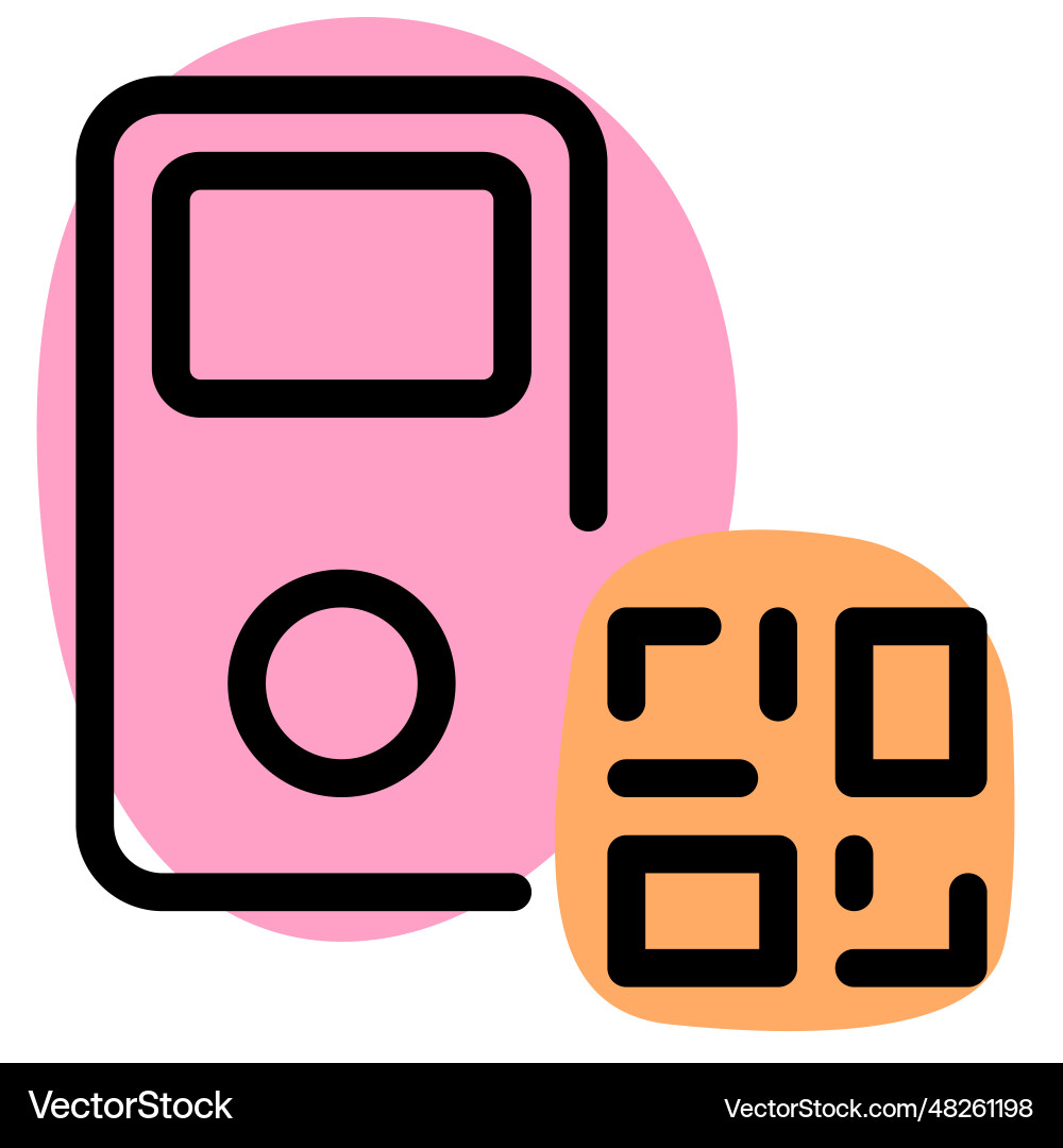 Identification of ipod information using barcode vector image