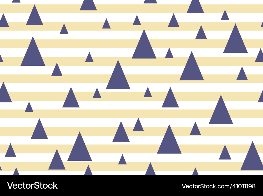 Seamless pattern with stripes and triangles vector image