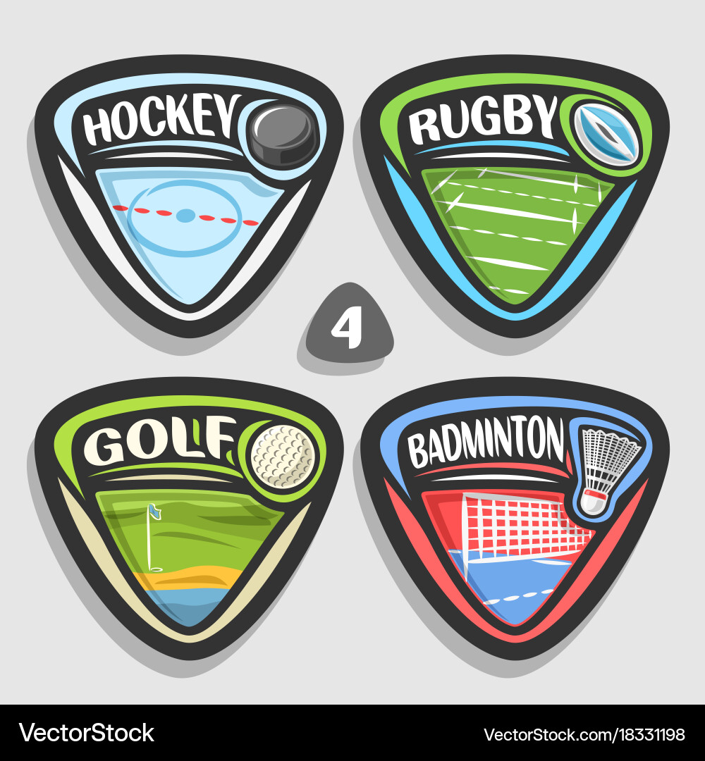 Set of sport logos Vector Image