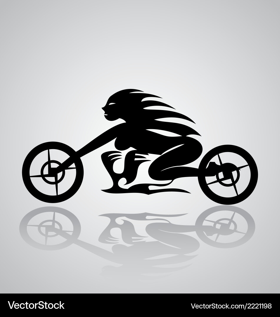 Tribal Motorcycle Rider Vector Image