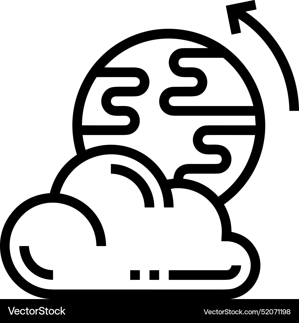 Upload outline icon symbol image Vector Image