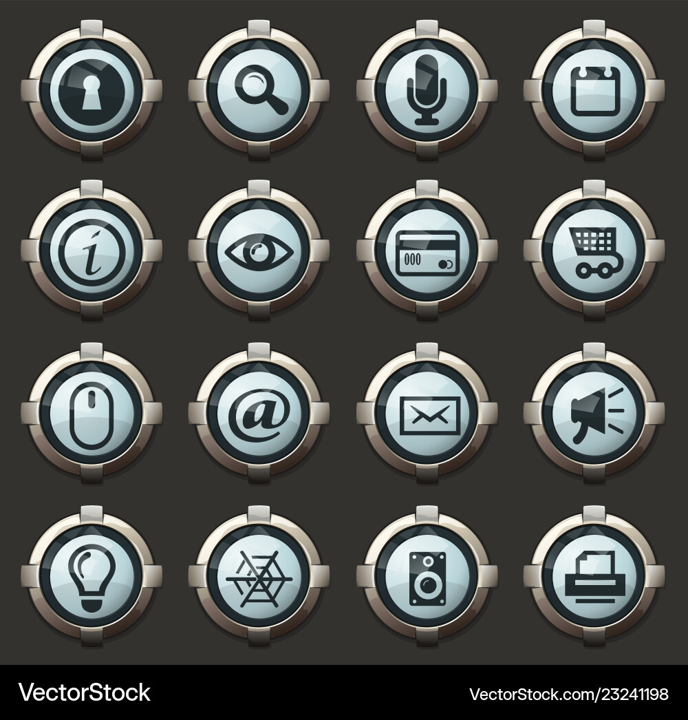 User interface icons set User interface icons set Vector Image