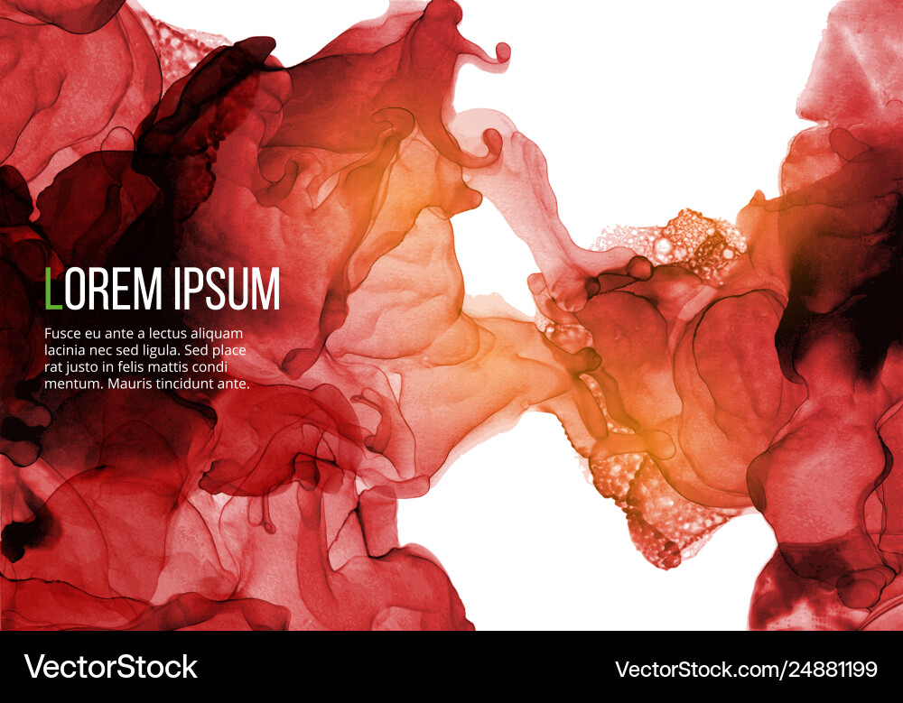 Abstract background with ink pattern on white vector image