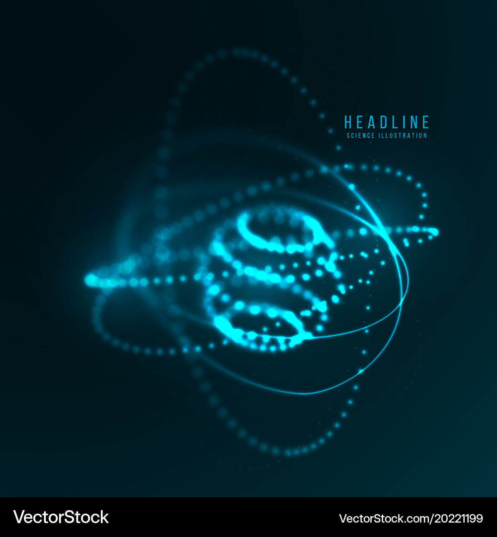 Abstract futuristic object hud element vector image