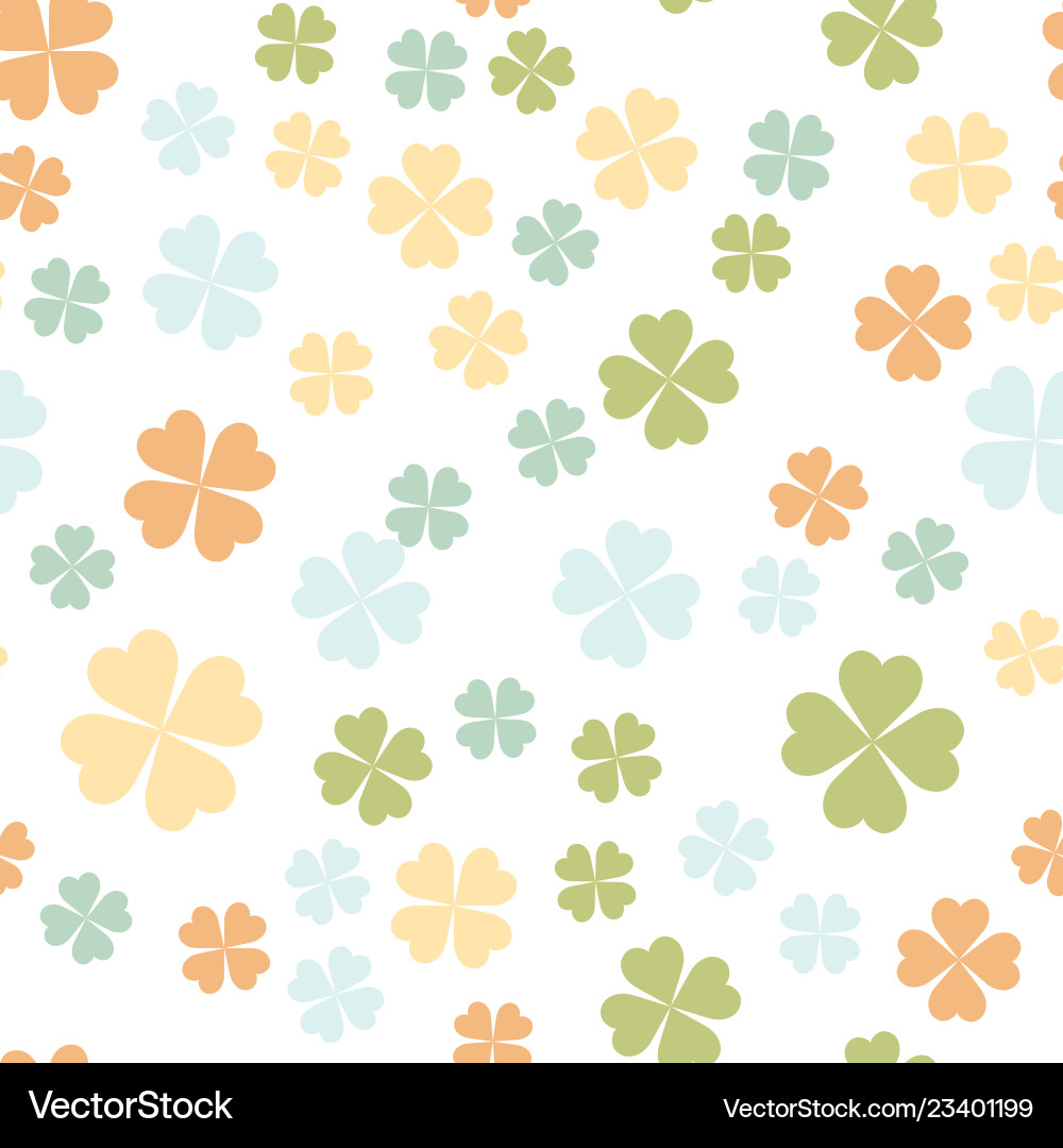 Abstract seamless pattern with colorful shamrock Abstract seamless pattern with colorful shamrock vector image