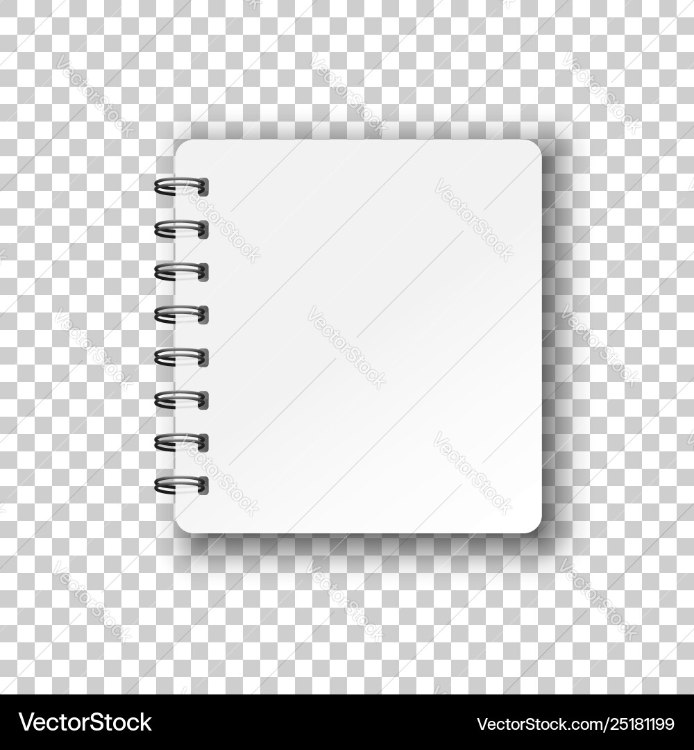 Blank mock up notepad icon in transparent style Blank mock up notepad icon in transparent style vector image