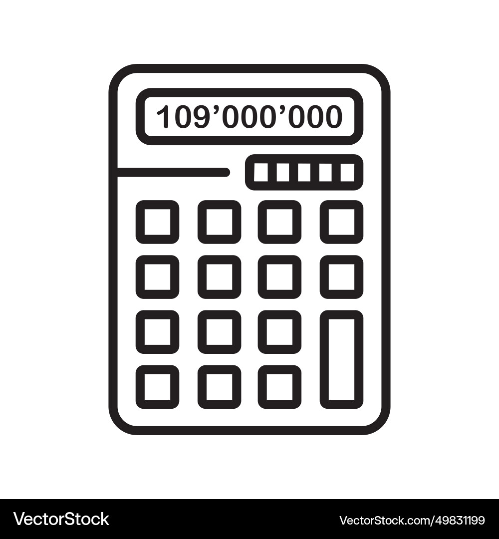 Calculator icon Calculator icon vector image