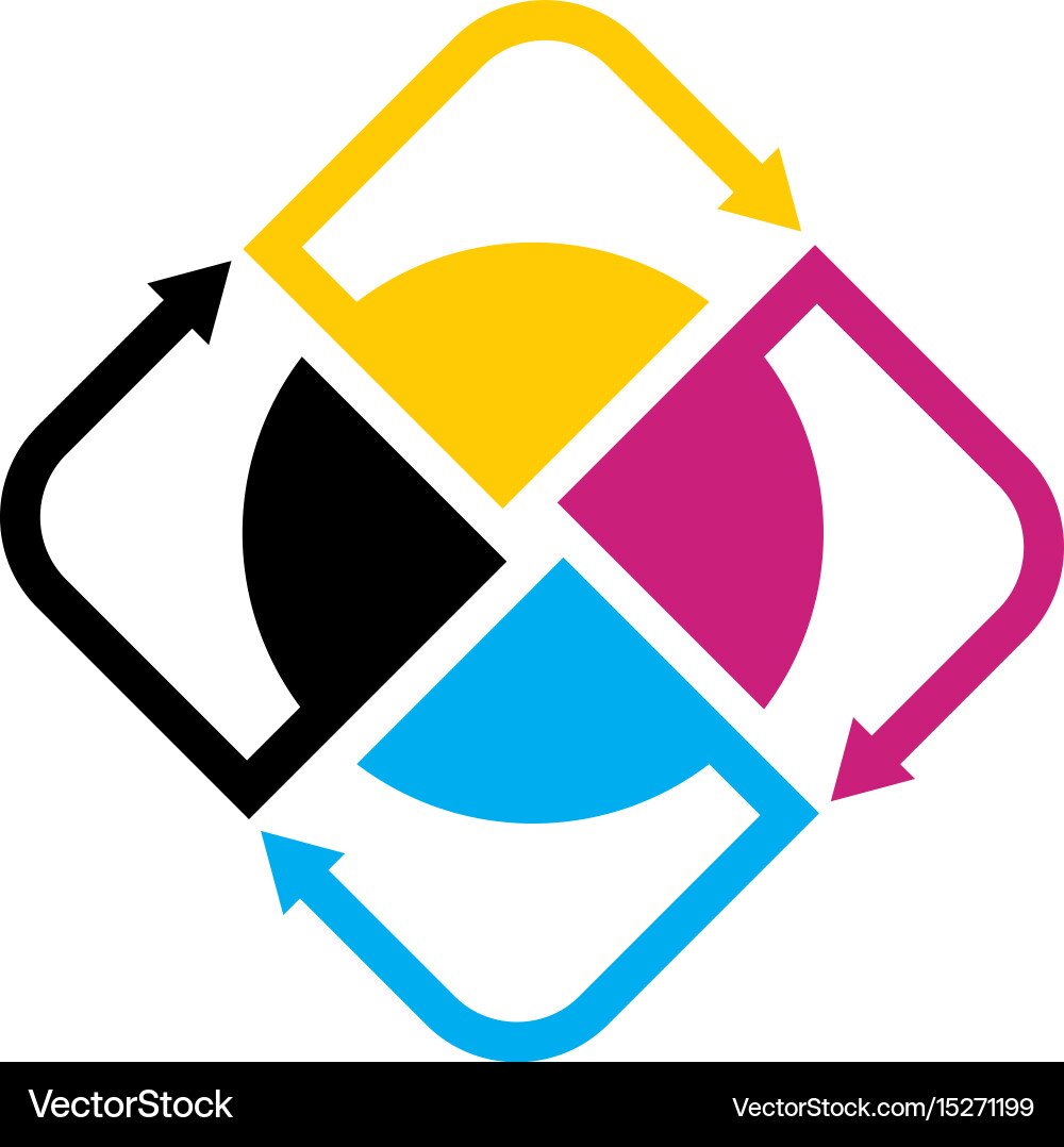 Digital Printing Concepts Vector Image