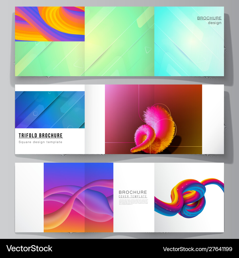 Minimal editable layout square format Vector Image