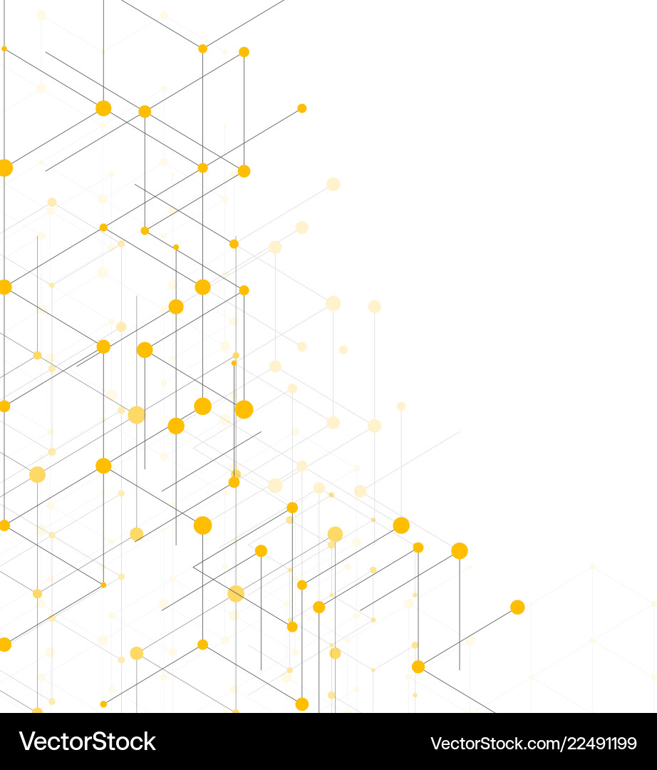 Modern Line Network Pattern vector image