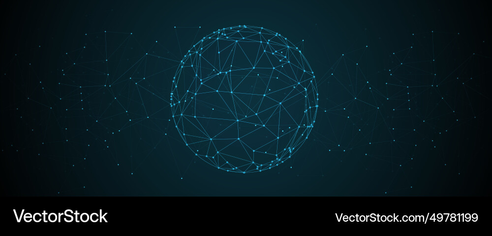 Neural network concept connected cells with links Neural network concept connected cells with links vector image