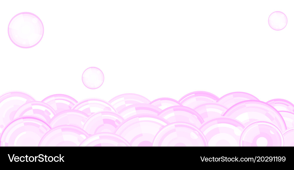 Pink bubble pattern Vector Image