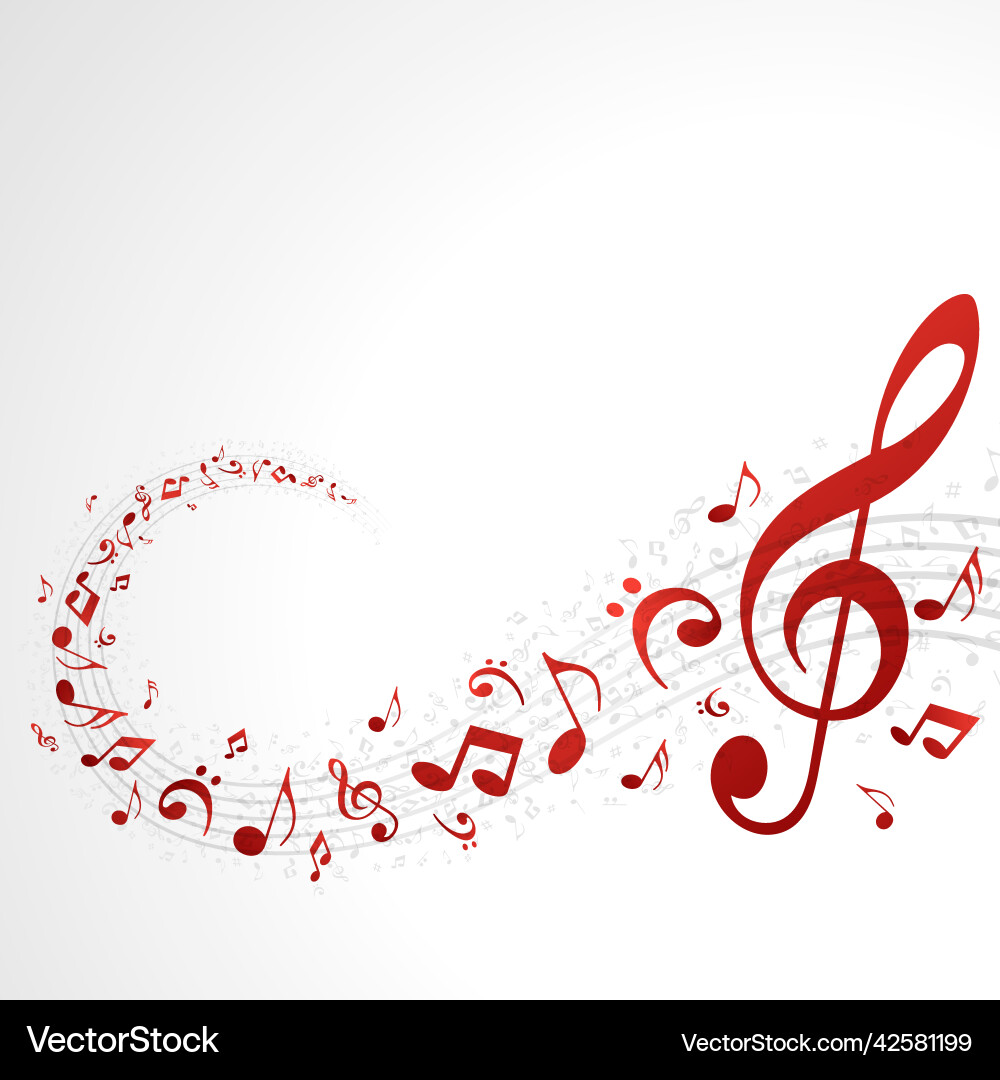 Swirling vortex musical notes clipart – Royalty-Free Vector | VectorStock, image size:1000x1080