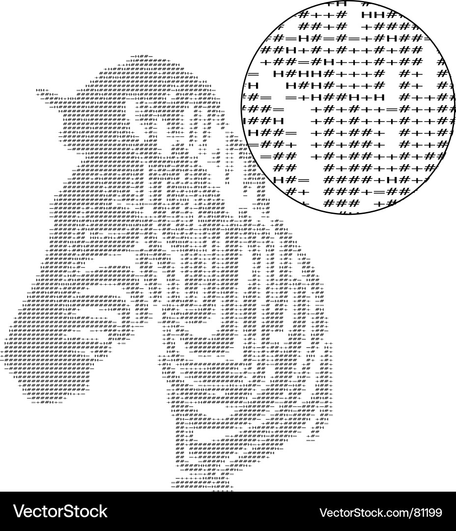 Text zebra vector image