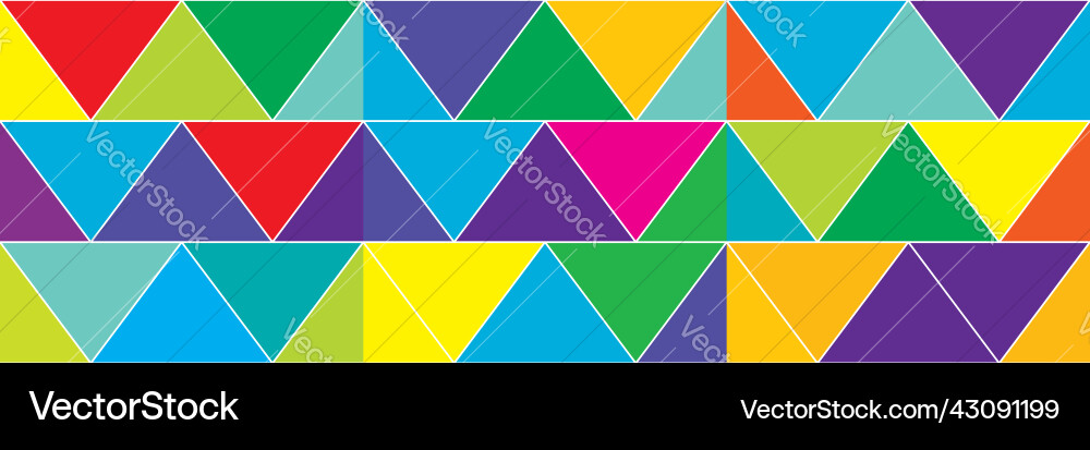 Triangle grid mesh seamlessly repeatable pattern vector image