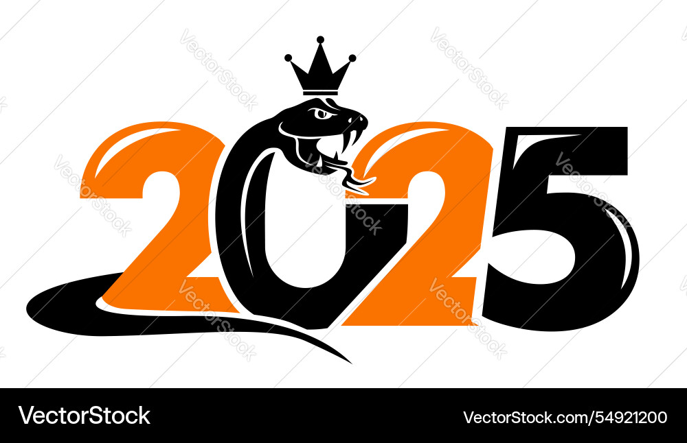 2025 Schlangenjahr Logo 2025 Schlangenjahr Logo vektorbild