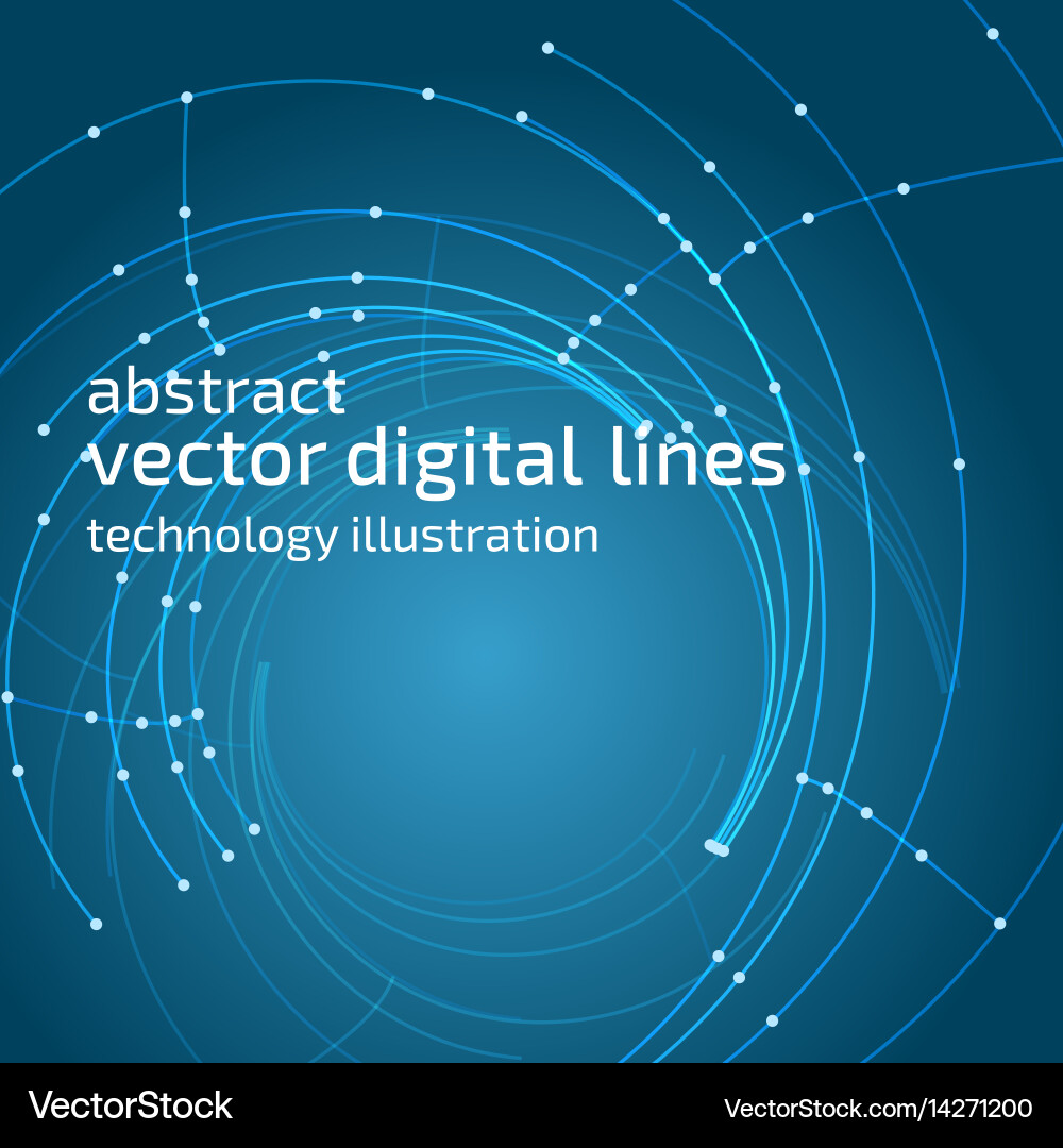 Abstract background modern technology with mesh Vector Image