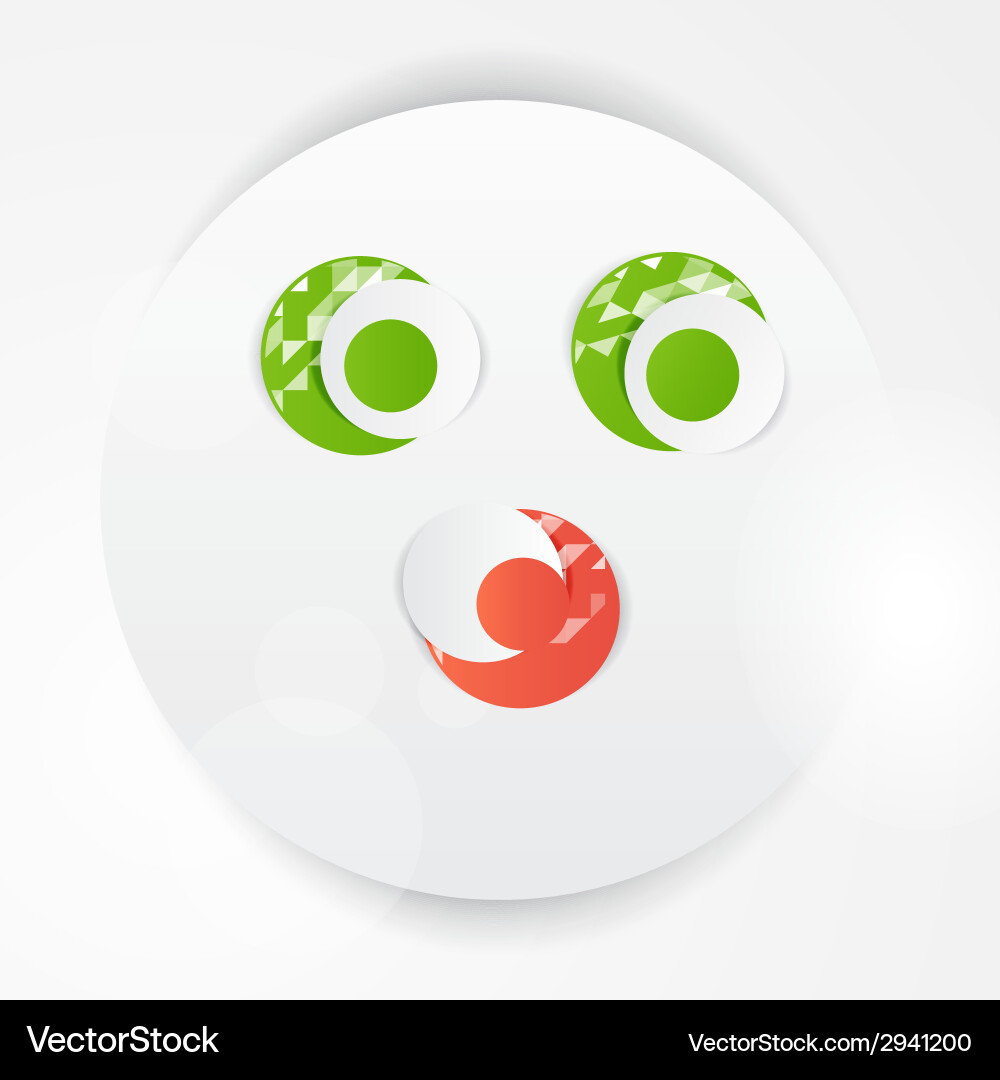 Abstract circles template object web Vector Image