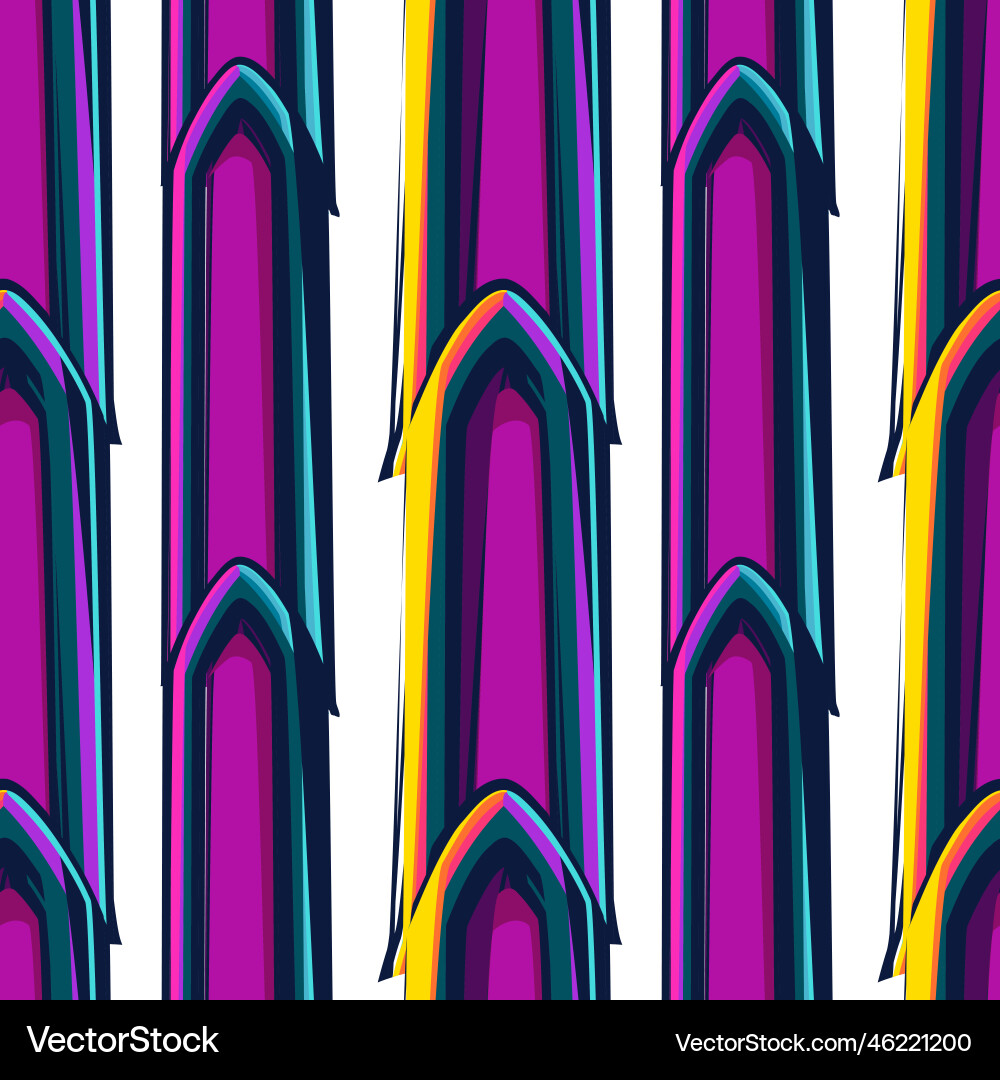 Abstract seamless pattern of colorful cat Abstract seamless pattern of colorful cat vector image