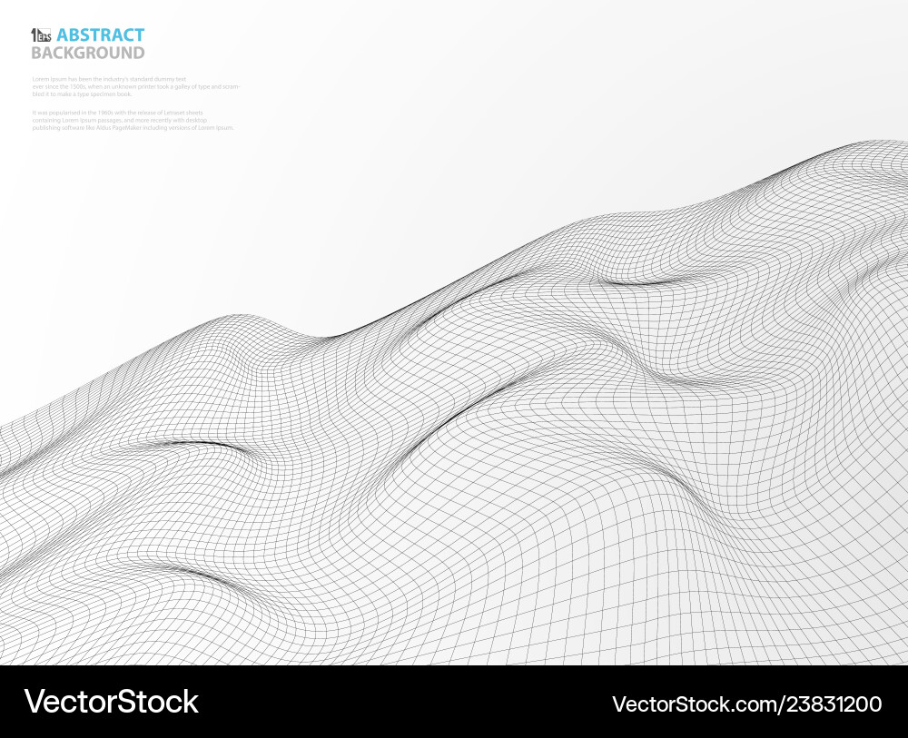 Abstract square mesh shape design background Vector Image