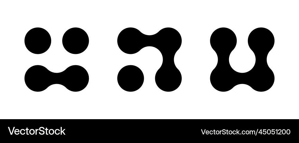 Connected Circles Pattern vector image