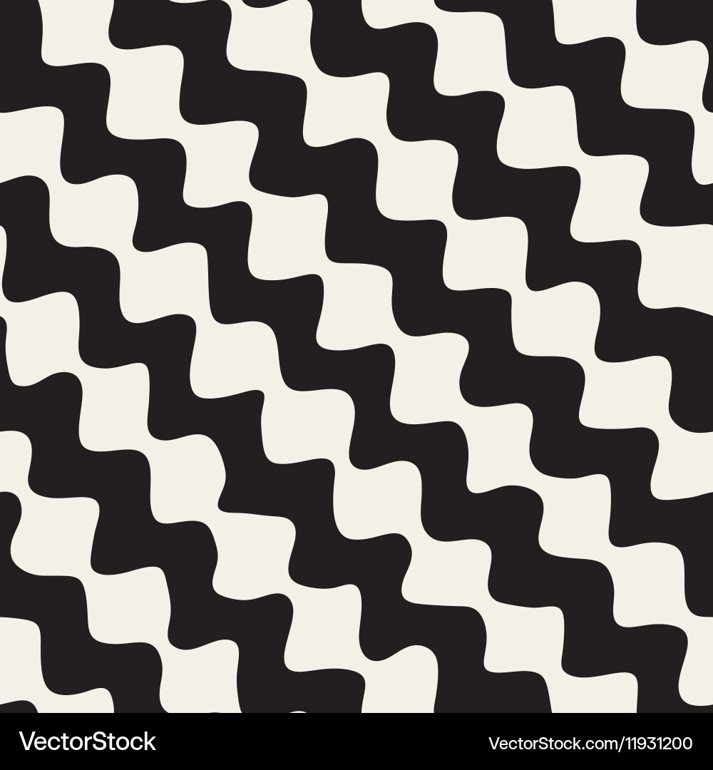 Diagonal Wavy Pattern Vector Image