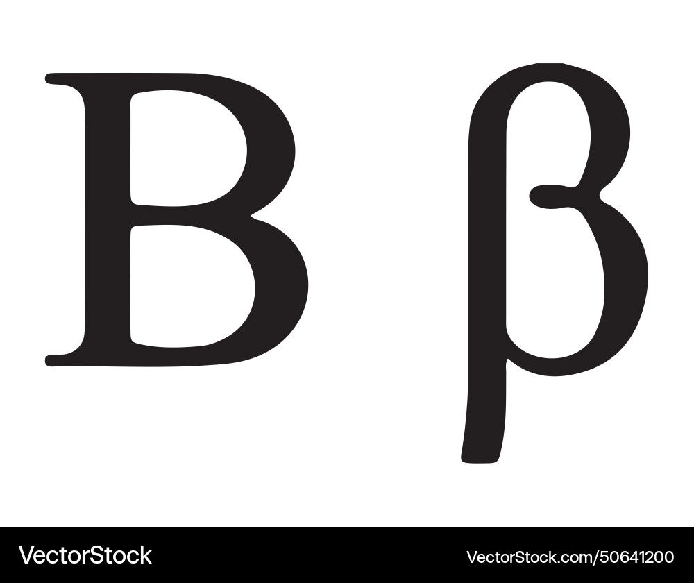 Greek alphabet silhouette art Greek alphabet silhouette art vector image
