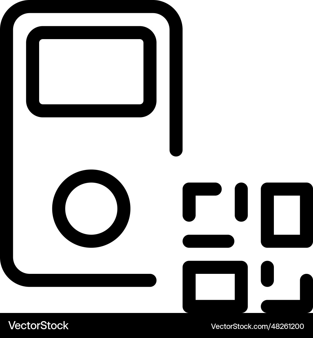 Identification of ipod information using barcode vector image