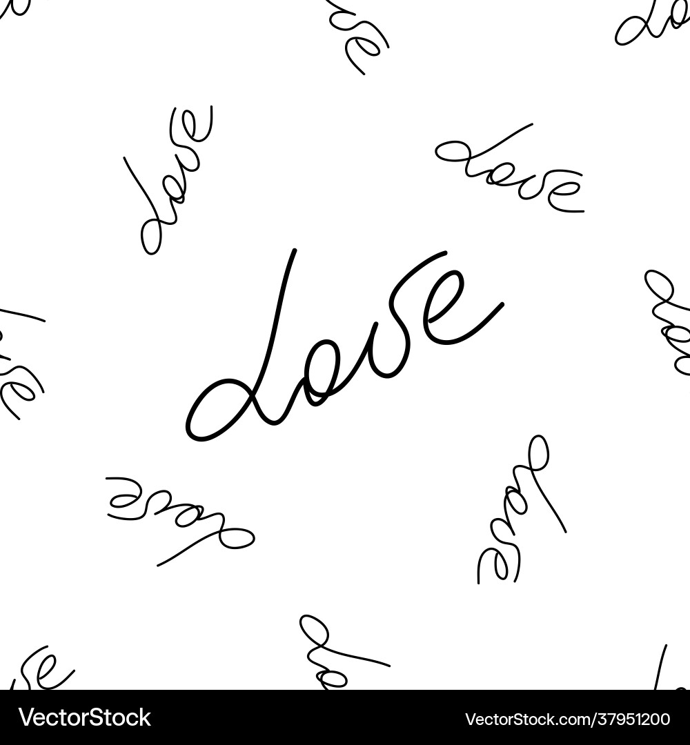 Love text seamless pattern backgrounds Love text seamless pattern backgrounds vector image