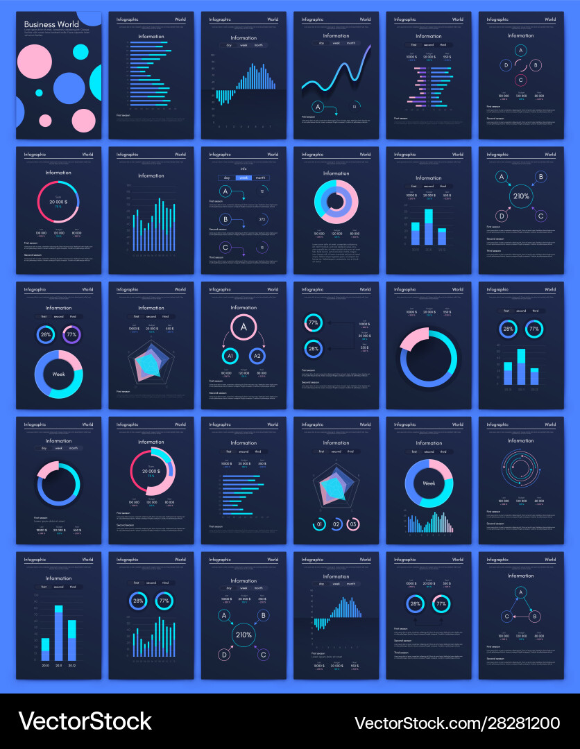 Moderne Infografiken für Unternehmen Moderne Infografiken für Unternehmen vektorbild