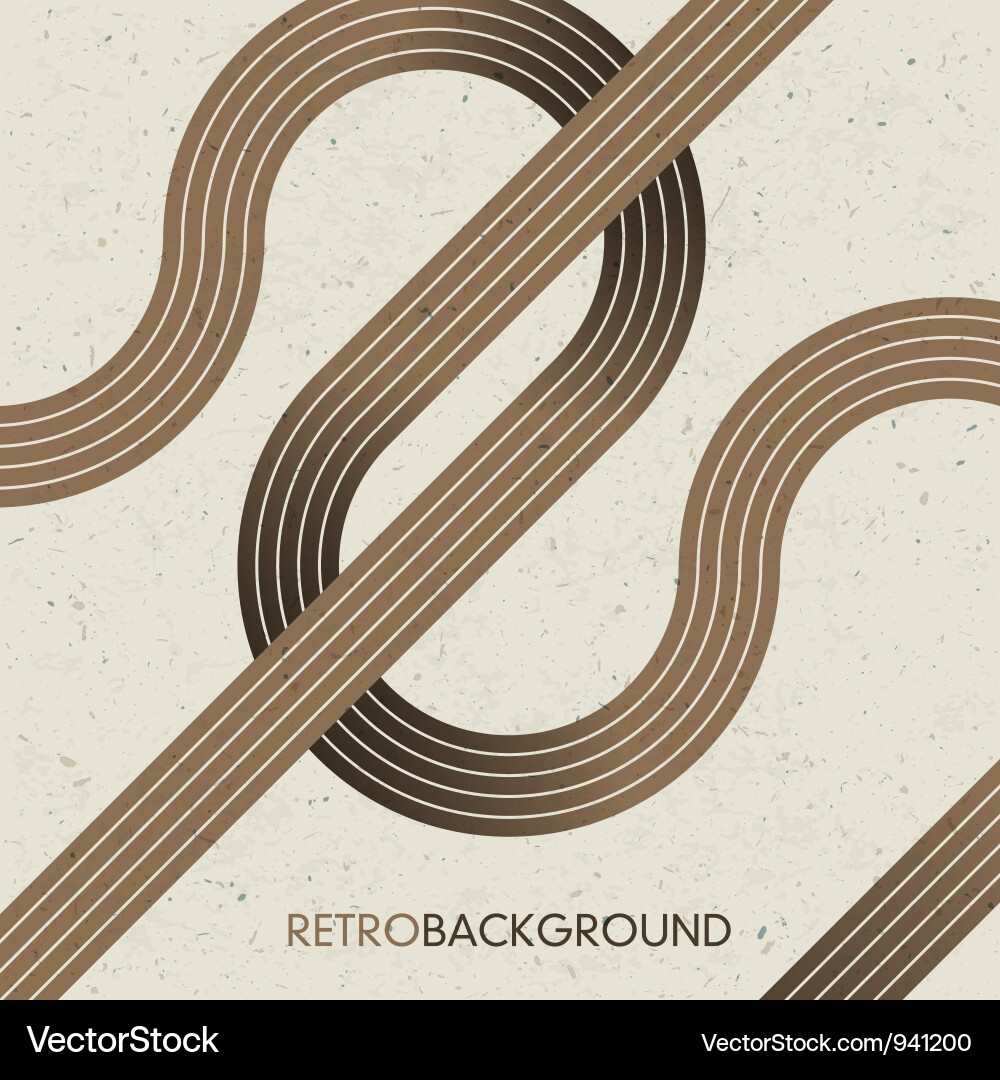 Retro Line Intersection vector image