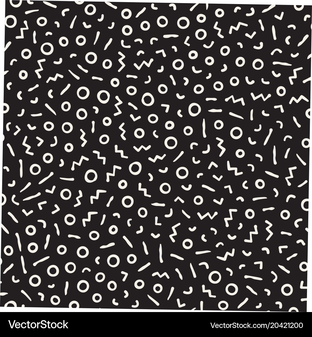 Seamless abstract geometric pattern in retro vector image