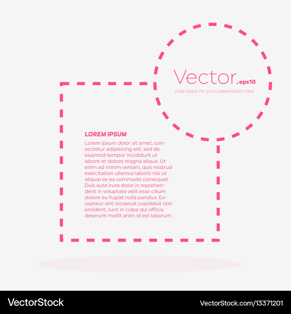 Abstract concept empty speech square quote Vector Image
