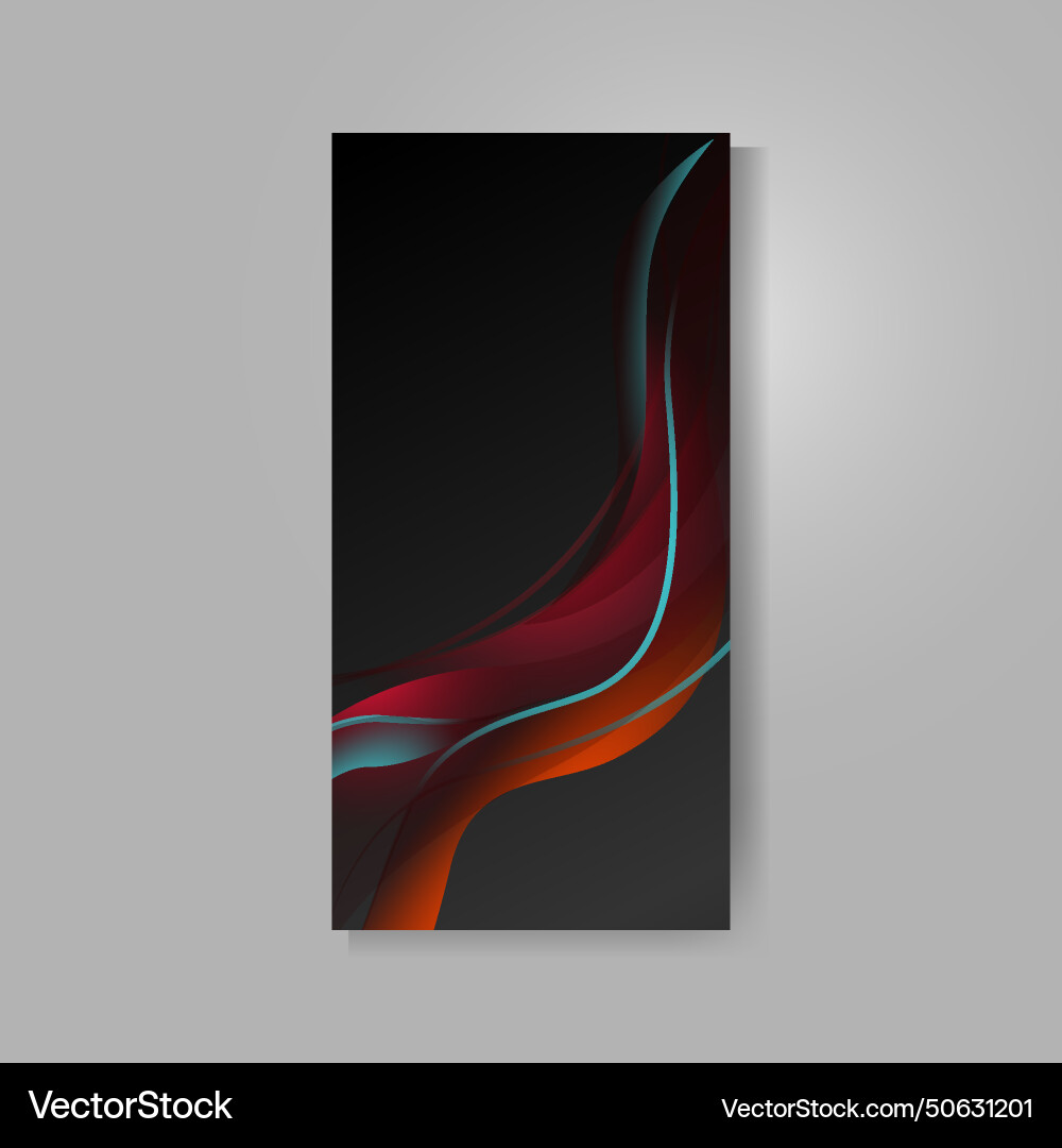 Abstract dynamic vibrant gradient mobile screen Vector Image