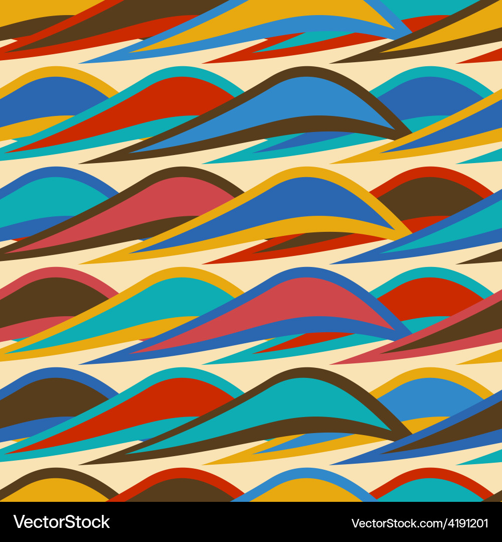 Colorfull Wave Pattern Colorful Wave Pattern Royalty Free Vector Image